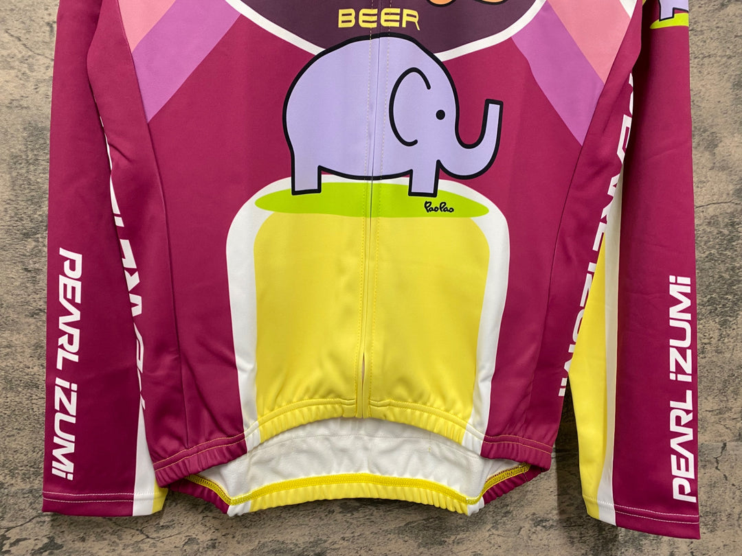 JY874 パールイズミ PEARL iZUMi 長袖 サイクルジャージ 総柄 L パオパオ