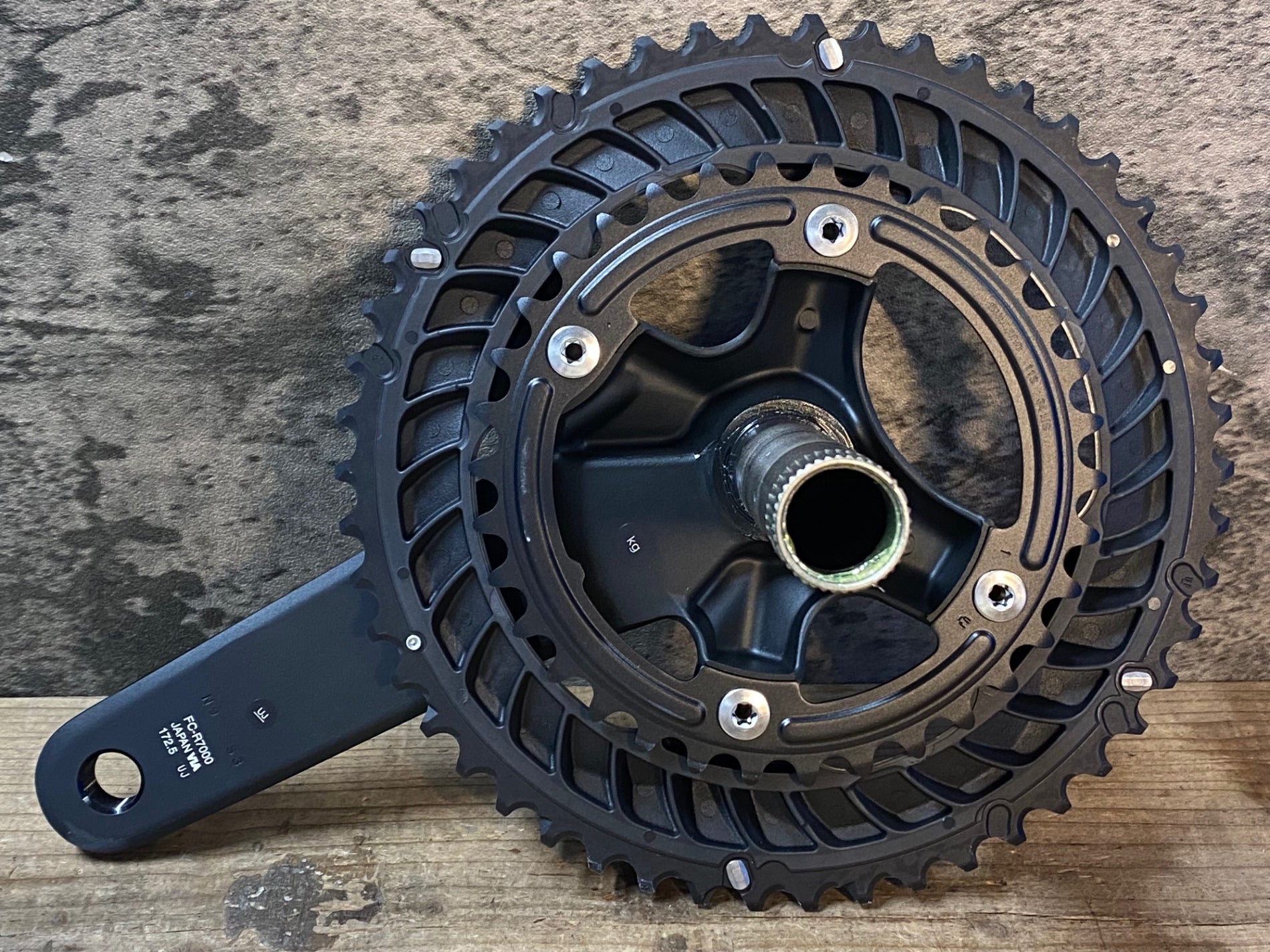 JR646 シマノ SHIMANO 105 FC-R7000 クランクセット 52/36T 172.5mm 黒