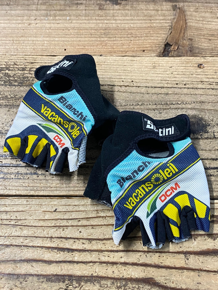 KB714 サンティーニ Santini 指切 グローブ ハーフジップ 総柄 L vacansoleil