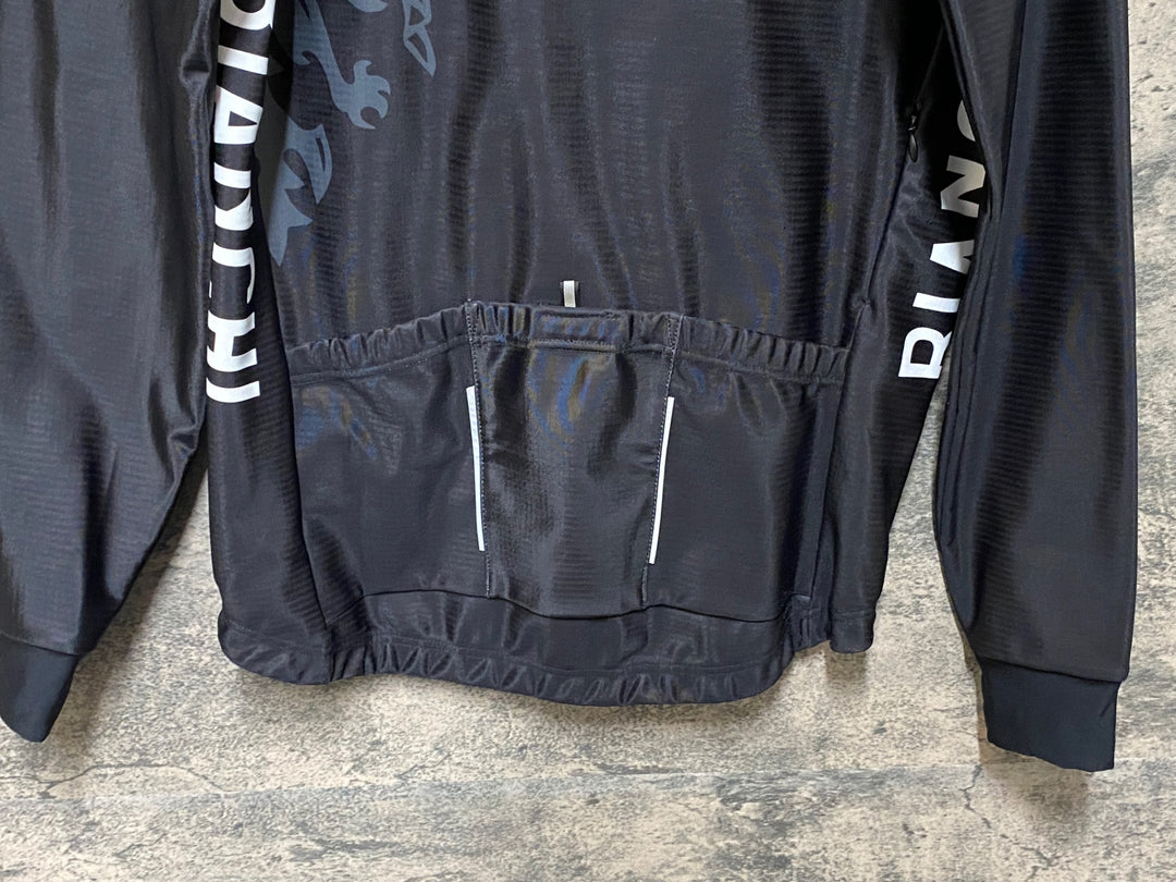 JP521 ビアンキ BIANCHI 長袖 サイクルジャケット L 黒チェレステ