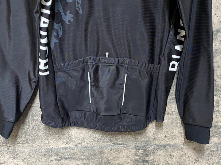 JP521 ビアンキ BIANCHI 長袖 サイクルジャケット L 黒チェレステ
