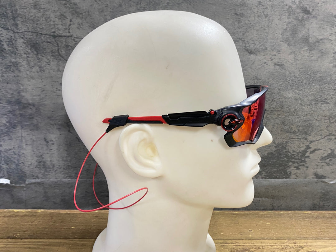 KG235 オークリー OAKLEY JAWBREAKER サングラス アイウェア 黒 赤 PRIZM PHOTOCHROMIC ※レンズ剥離ジャンク