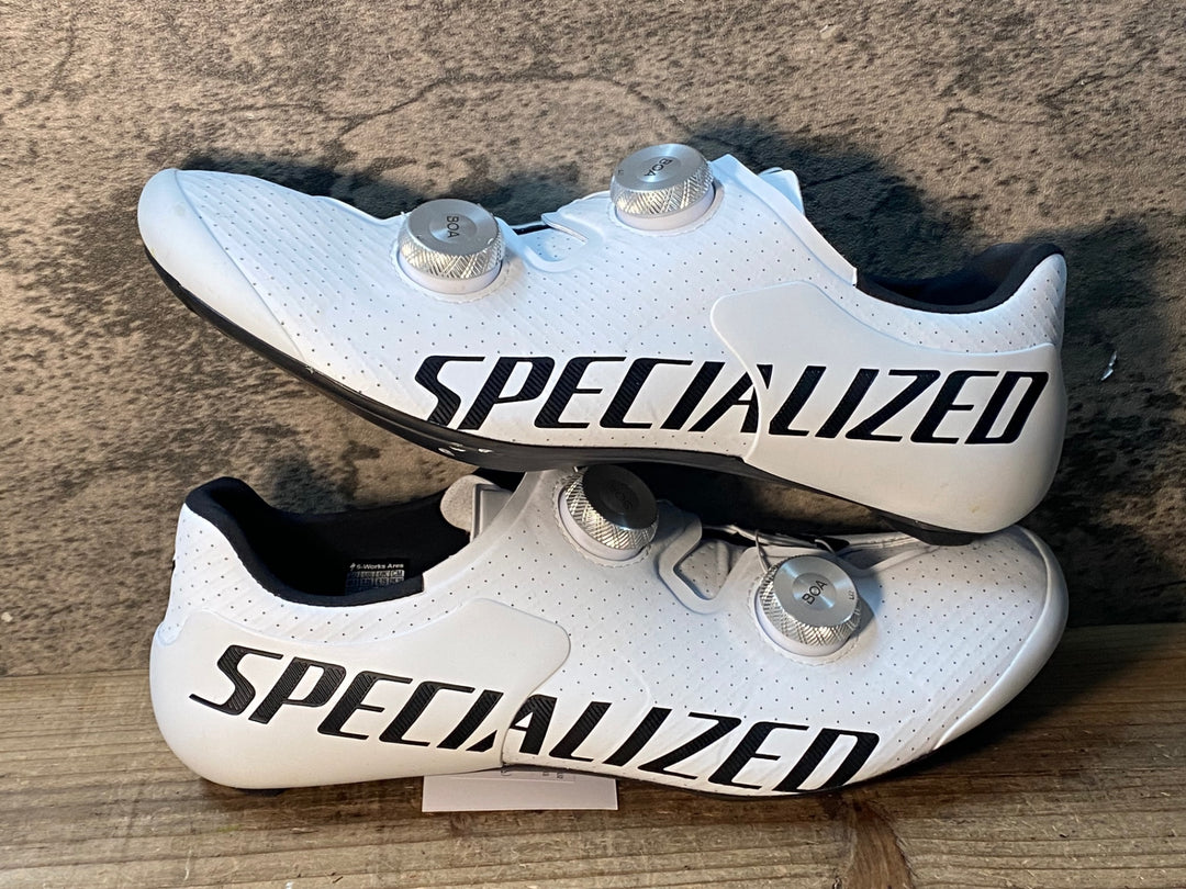 JM411 スペシャライズド SPECIALIZED エスワークス S-WORKS ARES 2 RD ビンディングシューズ TEAM 白 EU40.5 SPD-SL