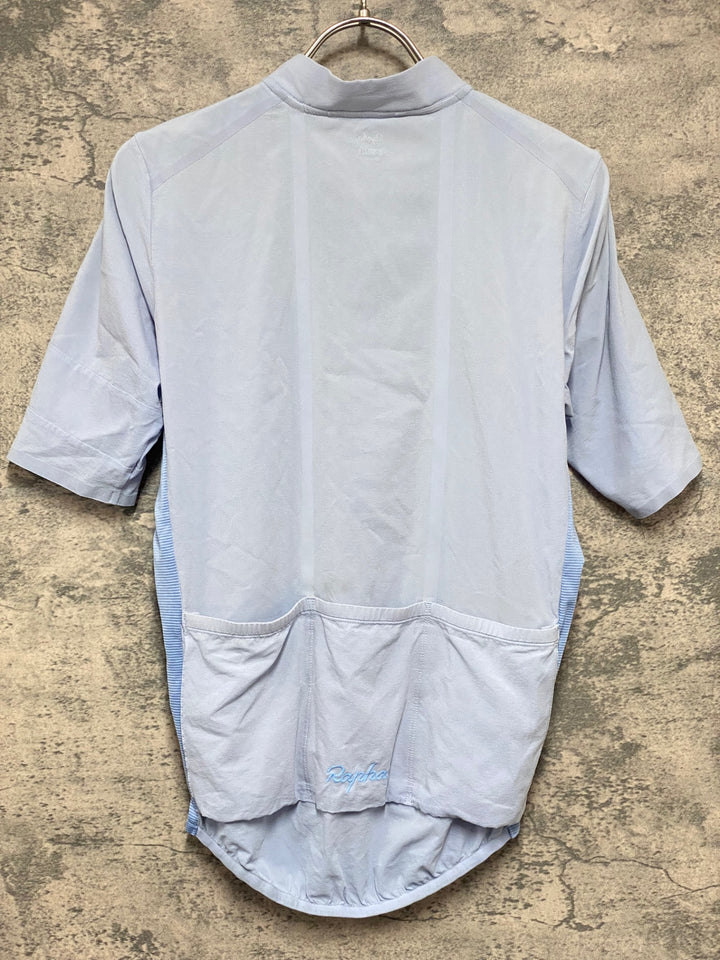 KM430 ラファ Rapha SILK JERSEY 半袖 サイクルジャージ 水色 XS