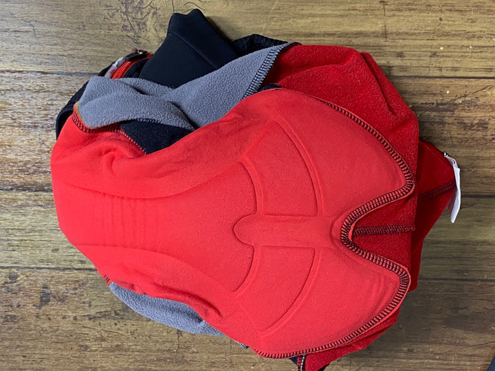 KP752 カステリ CASTELLI ビブタイツ 黒 S 裏起毛 ※ロゴの割れ