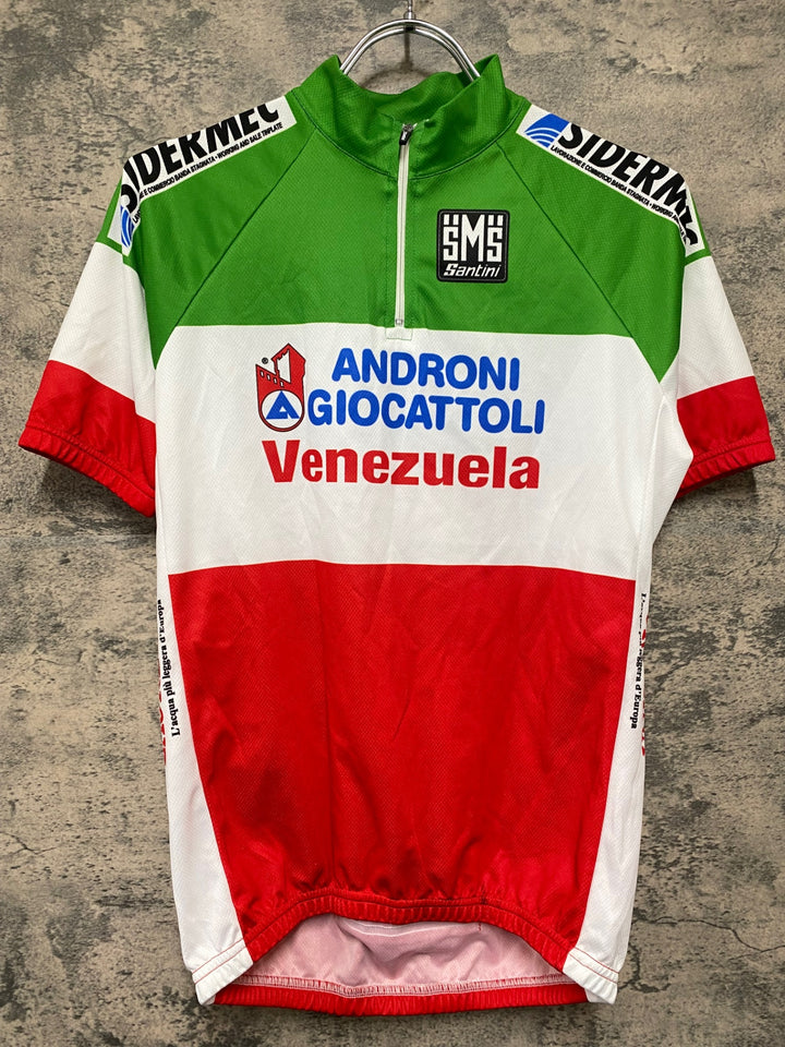 KJ967 サンティーニ SANTINI 半袖 サイクルジャージ イタリアカラー M