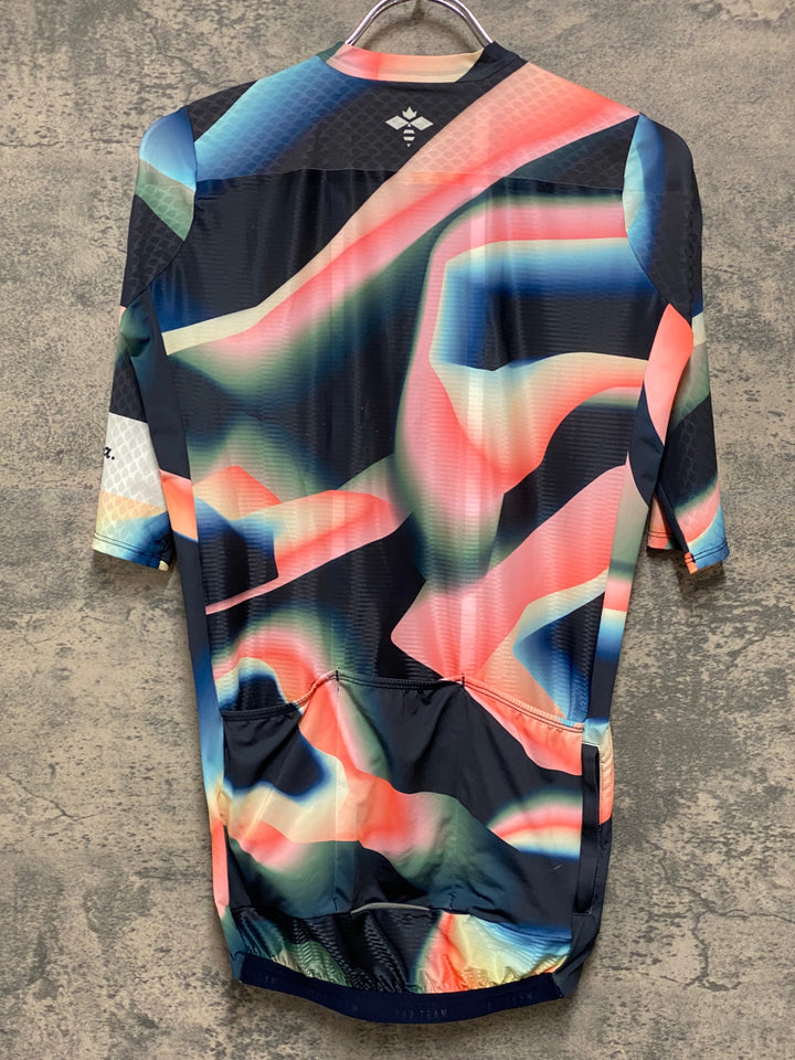 JM526 ラファ Rapha ATHLETES PRO TEAM AERO JERSEY 半袖 サイクルジャージ 総柄 M
