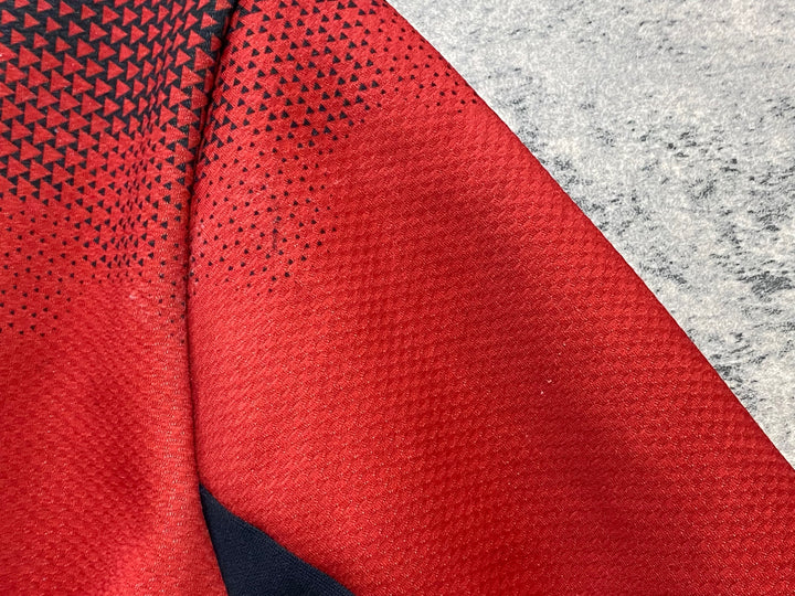 JY804 パールイズミ PEARL iZUMi 長袖 サイクルジャケット 黒 赤 S 裏起毛