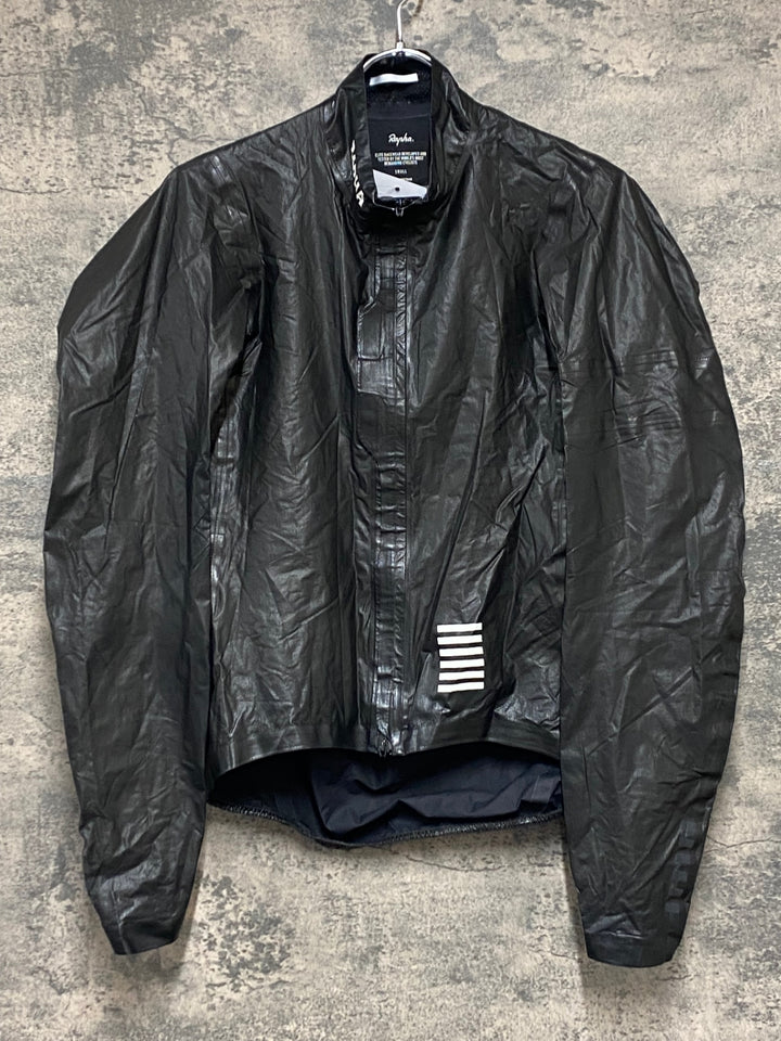 KR570 ラファ Rapha PRO TEAM LIGHTWEIGHT GORE-TEX JACKET 長袖 サイクルジャケット 黒 S ※ジッパー引手破損