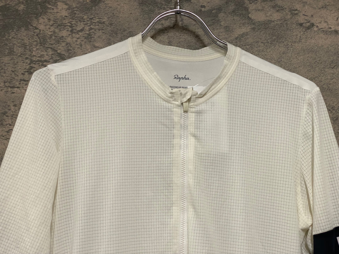 KE794 ラファ Rapha PRO TEAM FLYWEIGHT JERSEY 半袖 サイクルジャージ 白 M