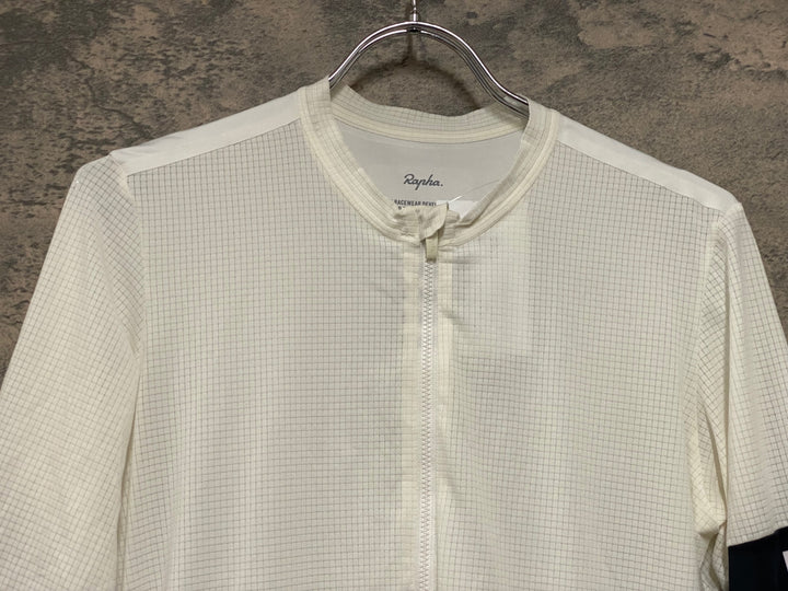 KE794 ラファ Rapha PRO TEAM FLYWEIGHT JERSEY 半袖 サイクルジャージ 白 M