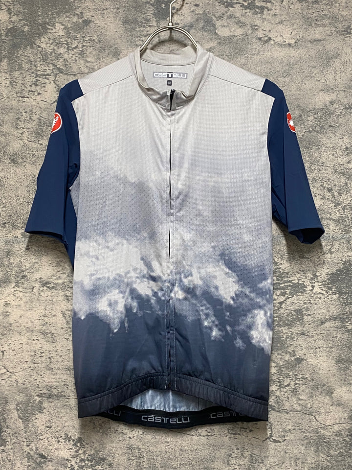 KF202 カステリ CASTELLI 半袖 サイクルジャージ グレー M