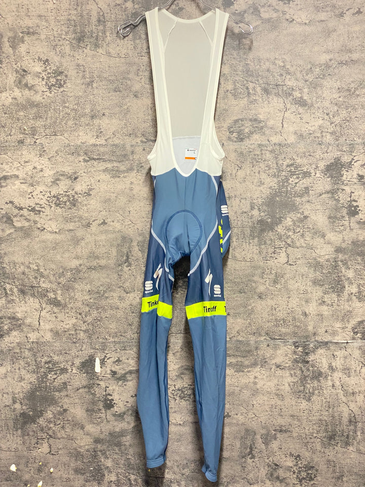 KJ866 スポーツフル sportful ビブタイツ 水色 L 裏起毛 TINKOFF