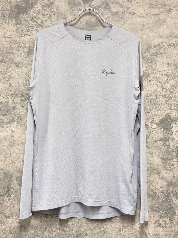 KA630 ラファ Rapha TRAIL LONG SLEEVE TECHNICAL T-SHIRT 長袖 Tシャツ グレー M