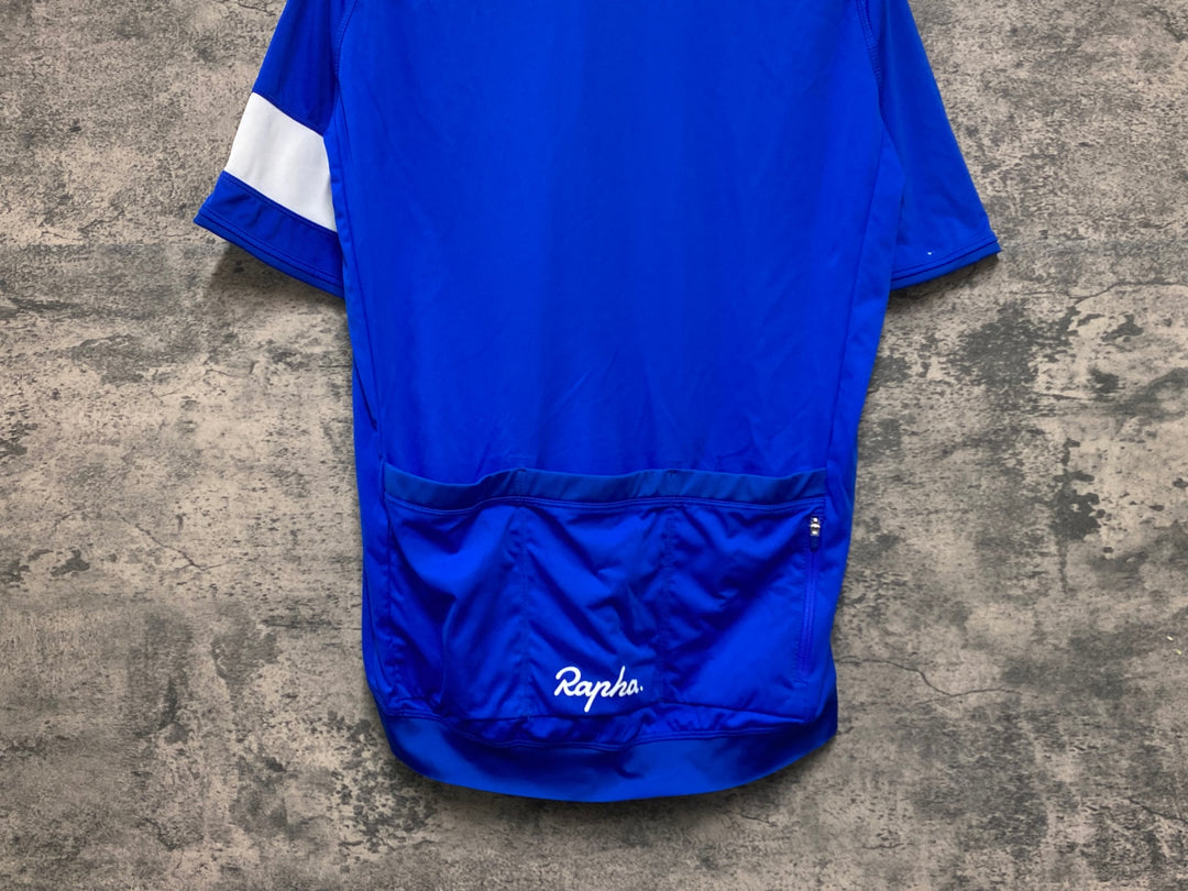 JV504 ラファ Rapha CORE JERSEY 半袖 サイクルジャージ 青 L