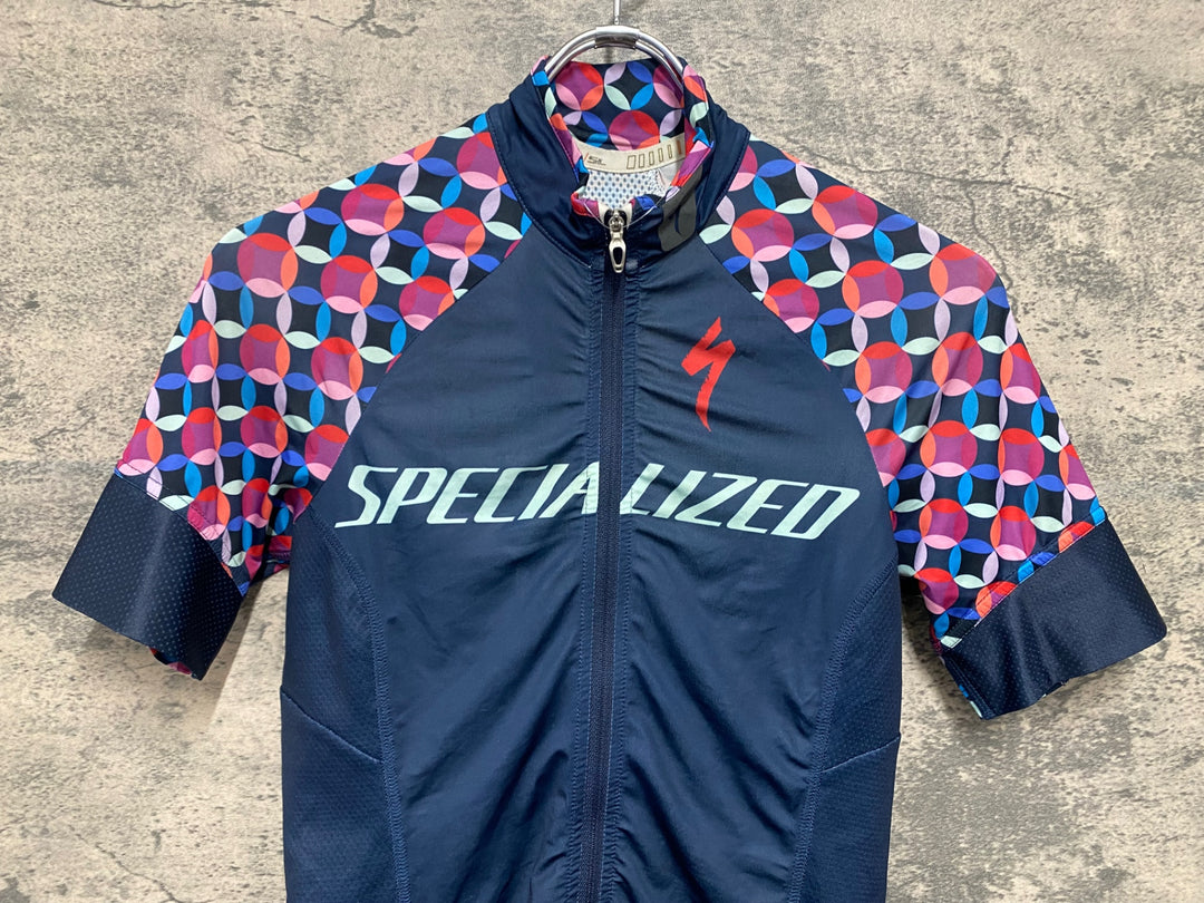 JV434 スペシャライズド SPECIALIZED 半袖 サイクルジャージ ネイビー XS
