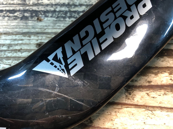 JF525 プロファイルデザイン PROFILE DESIGN カーボン ステム一体型ベースバー TT エンドC-C 400mm 突き出し100mm OS