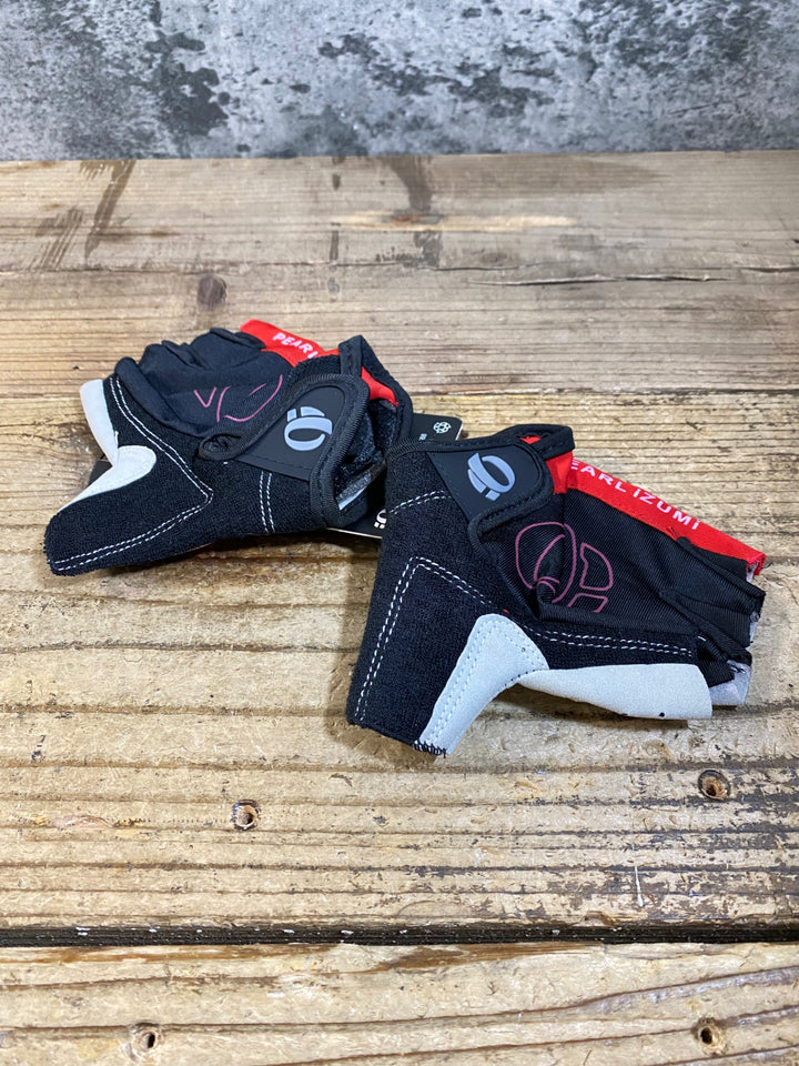 KF375 パールイズミ PEARL iZUMi 指切 グローブ 黒 赤 M