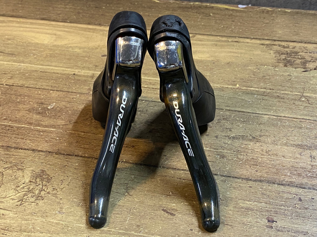 JT227 シマノ SHIMANO デュラエース DURA-ACE ST-7900 STIレバー 2x10s 空打ち ブラケットカバー破れあり ※ジャンク