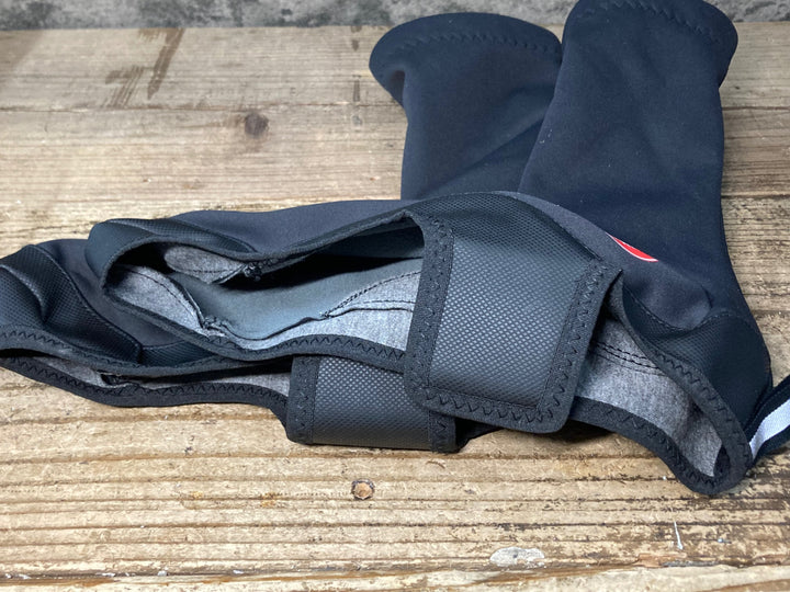 JX886 カステリ CASTELLI シューズウォーマー 黒 M 裏起毛