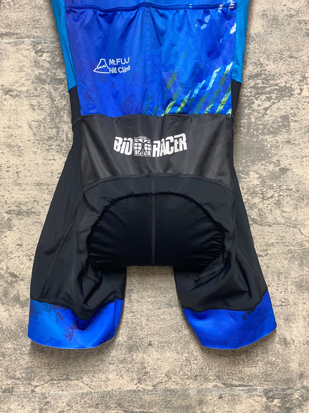 KM450 ビオレーサー BIORACER 富士ヒル 半袖 サイクルジャージ ワンピース 青 3/M