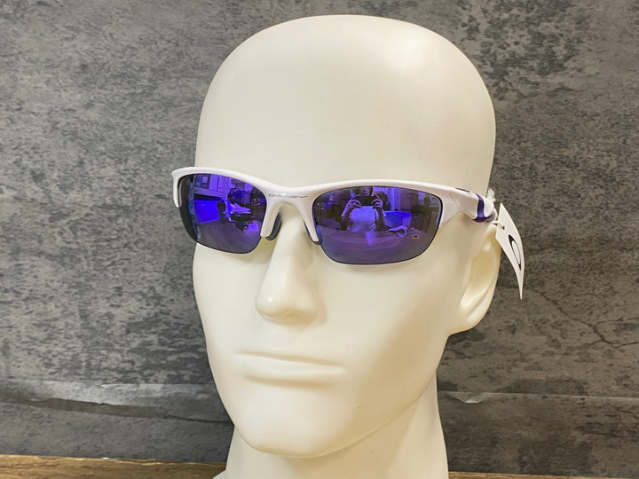 KE558 オークリー OAKLEY HALFJACKET サングラス アイウェア 白 紫
