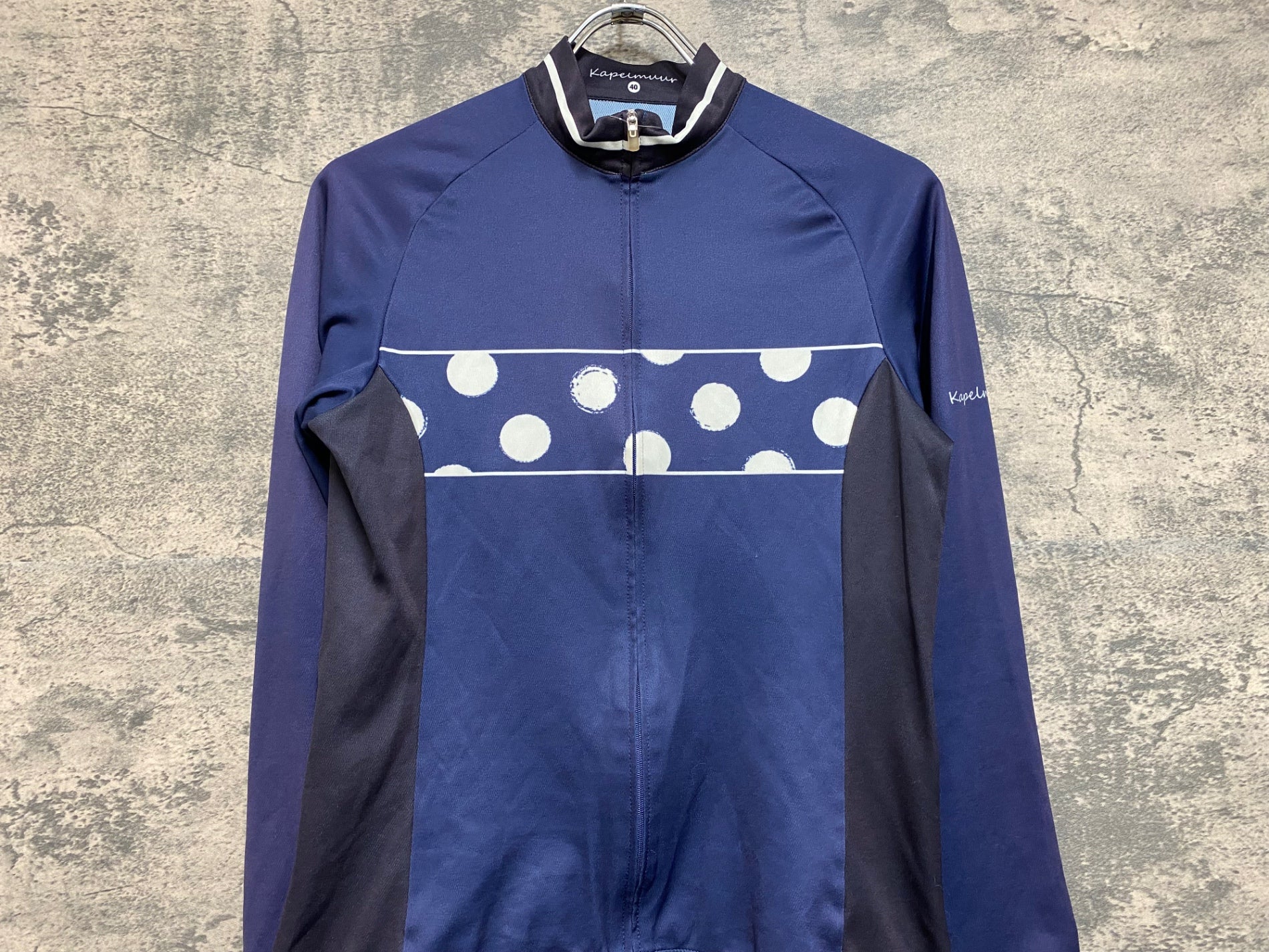 JM185 カペルミュール KAPELMUUR 長袖 サイクルジャージ 紺 黒