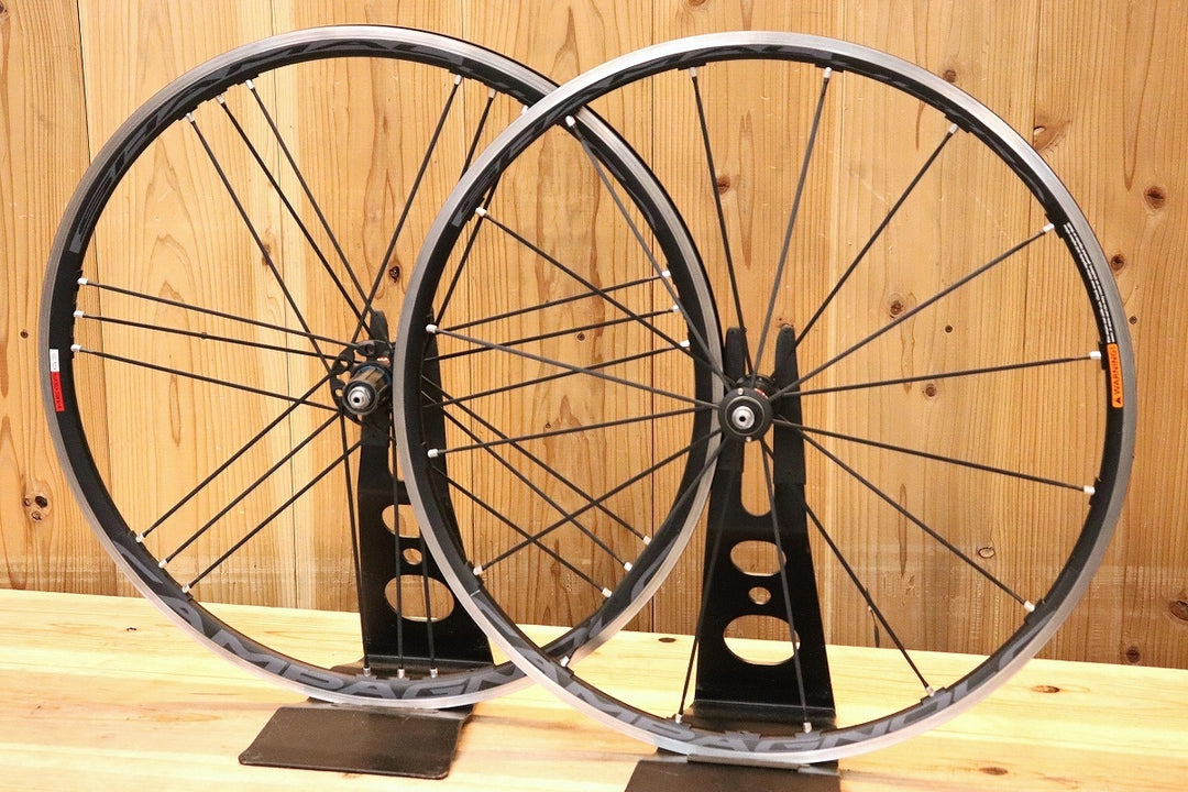カンパニョーロ CAMPAGNOLO シャマル SHAMAL ULTRA アルミ クリンチャー ホイールセット シマノ 11S/12S ナローリム 15C 【芦屋店】