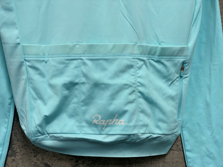 JT492 ラファ Rapha CORE LONG SLEEVE JERSEY 長袖 サイクルジャージ 水色 M