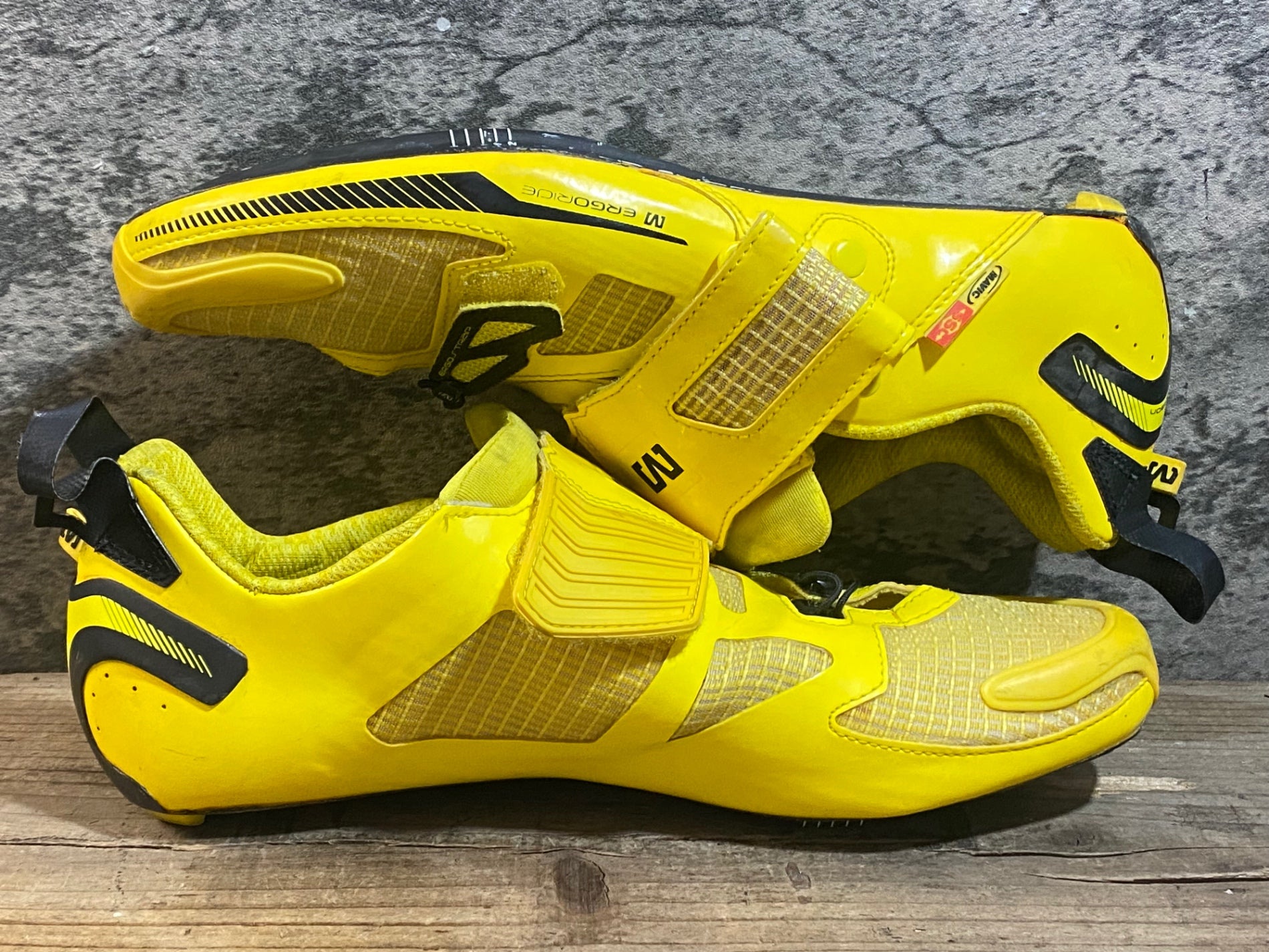 KC521 マヴィック MAVIC TRI HELIUM ビンディングシューズ 黄色 EU42 2