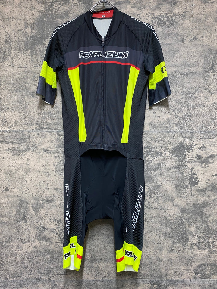 JK677 パールイズミ PEARL iZUMi 半袖 ワンピース 黒 M