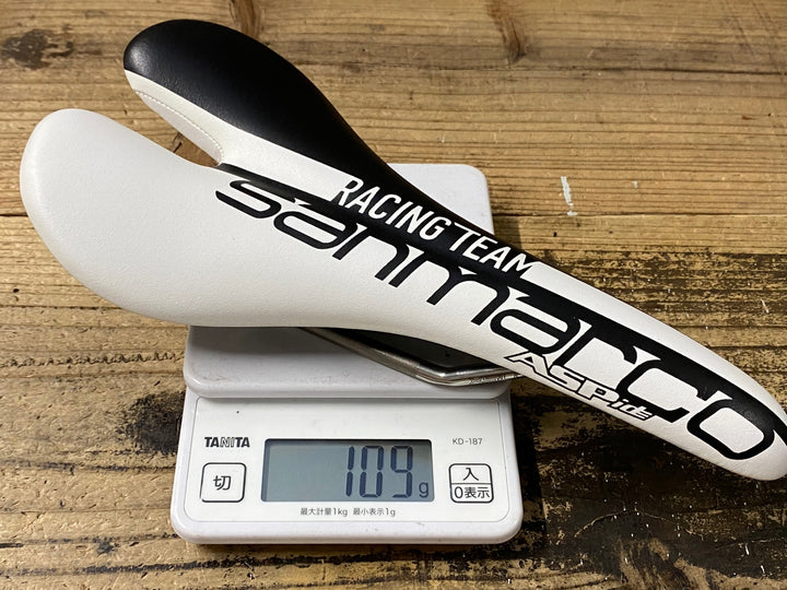 KO329 サンマルコ selle san marco ASPide Racing Team XSiLiTE レール 130mm サドル 黒白
