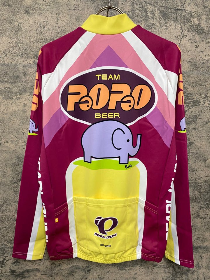 JY874 パールイズミ PEARL iZUMi 長袖 サイクルジャージ 総柄 L パオパオ