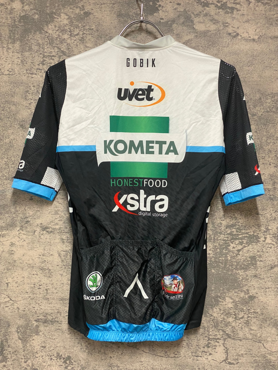 KD948 ゴビック GOBIK 半袖 サイクルジャージ 白 黒 M KOMETA Cycling Team