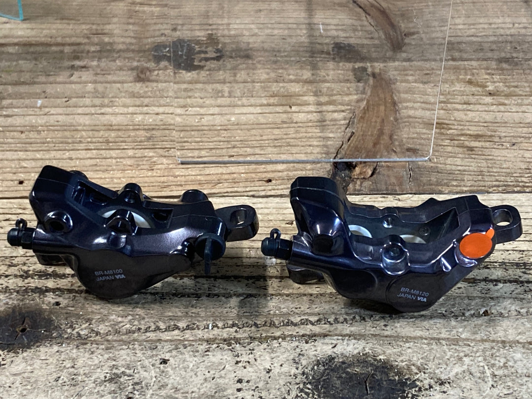 JO145 シマノ SHIMANO デオーレ DEORE XT BL-M8100 BR-M8120 油圧式ブレーキレバー 左右ブレーキキャリパーセット