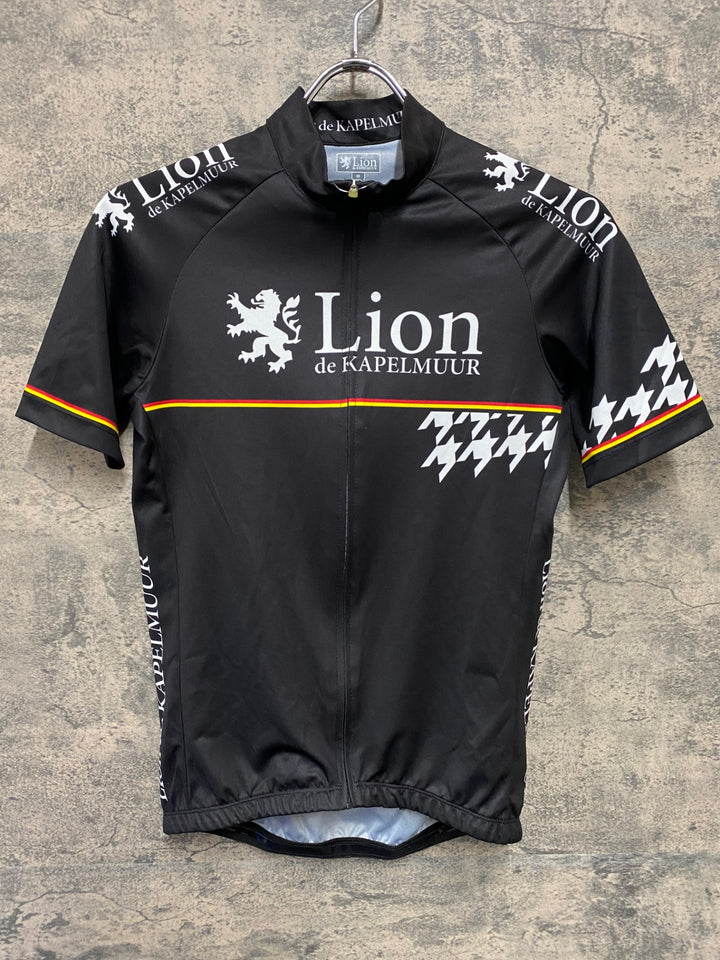 JD446 リオンドカペルミュール Lion de KAPELMUUR 半袖サイクルジャージ M 黒