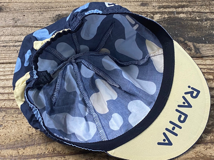 KA307 ラファ Rapha COTTON CAP サイクルキャップ 濃紺 水色 黄 ワンサイズ