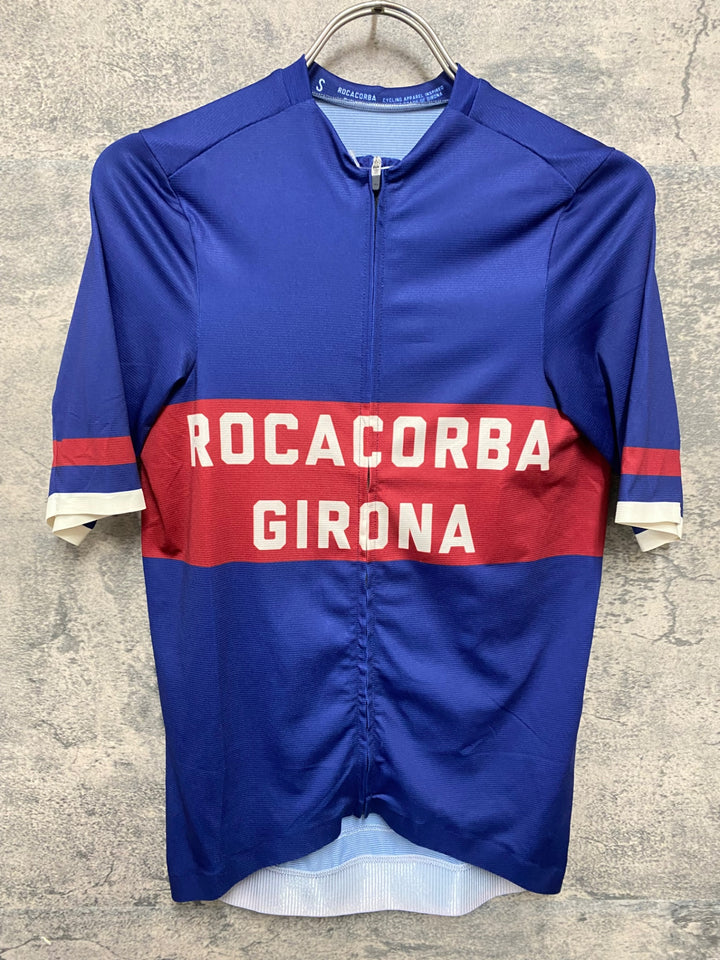 KB847 ROCACORBA GIRONA 半袖 サイクルジャージ 紺 S