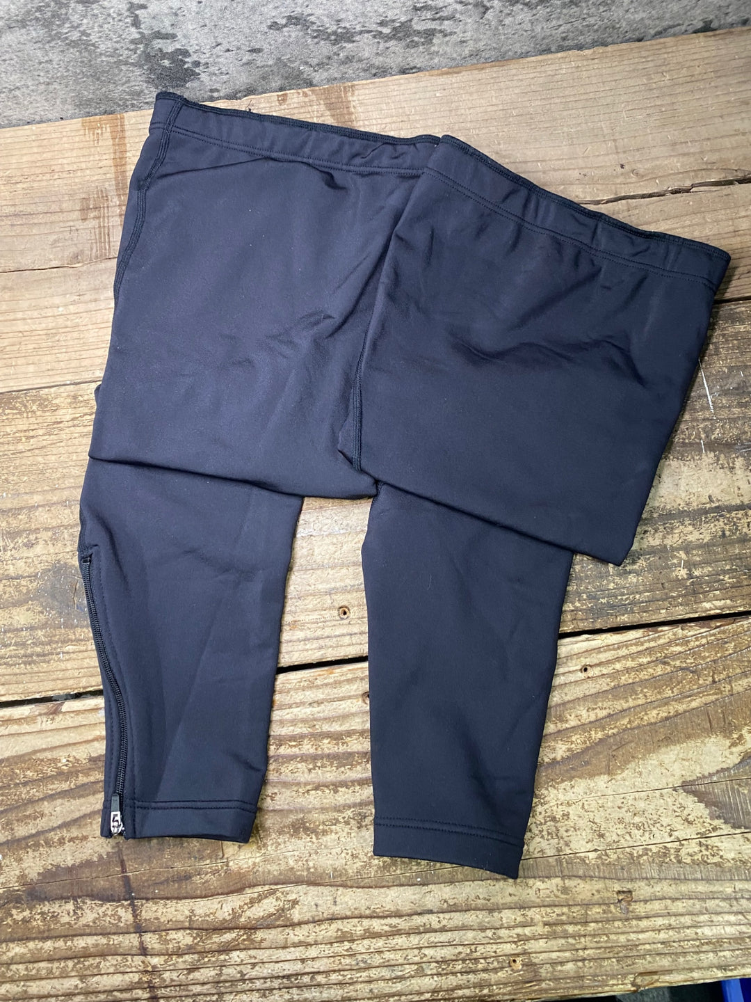 JO216 パールイズミ PEARL IZUMI iZUMi レッグウォーマー ジッパー 黒 L 裏起毛
