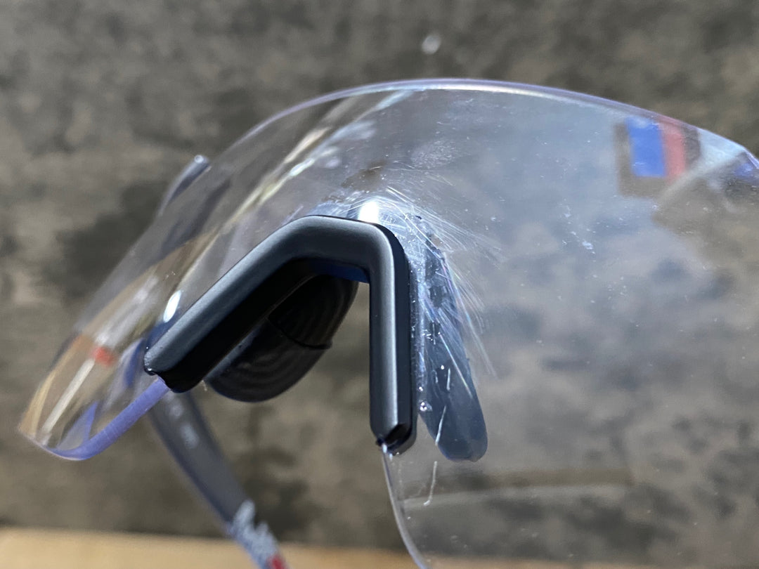 KM163 カブト kabuto 121 サングラス アイウェア クリアレンズのみ ノーズ付近レンズ傷