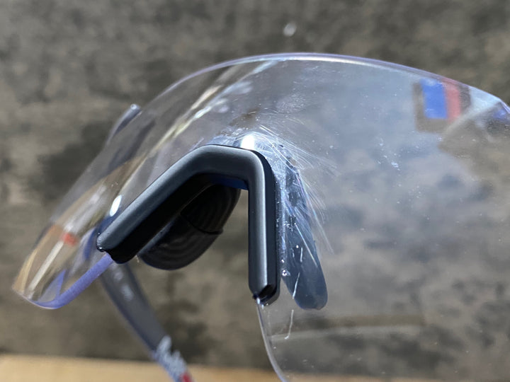 KM163 カブト kabuto 121 サングラス アイウェア クリアレンズのみ ノーズ付近レンズ傷