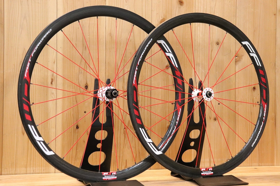 【日本限定カラー!】 ファストフォワード FFWD F4R カーボン チューブラー ホイールセット カンパニョーロ 11/12S 外幅20.5mm 【芦屋店】