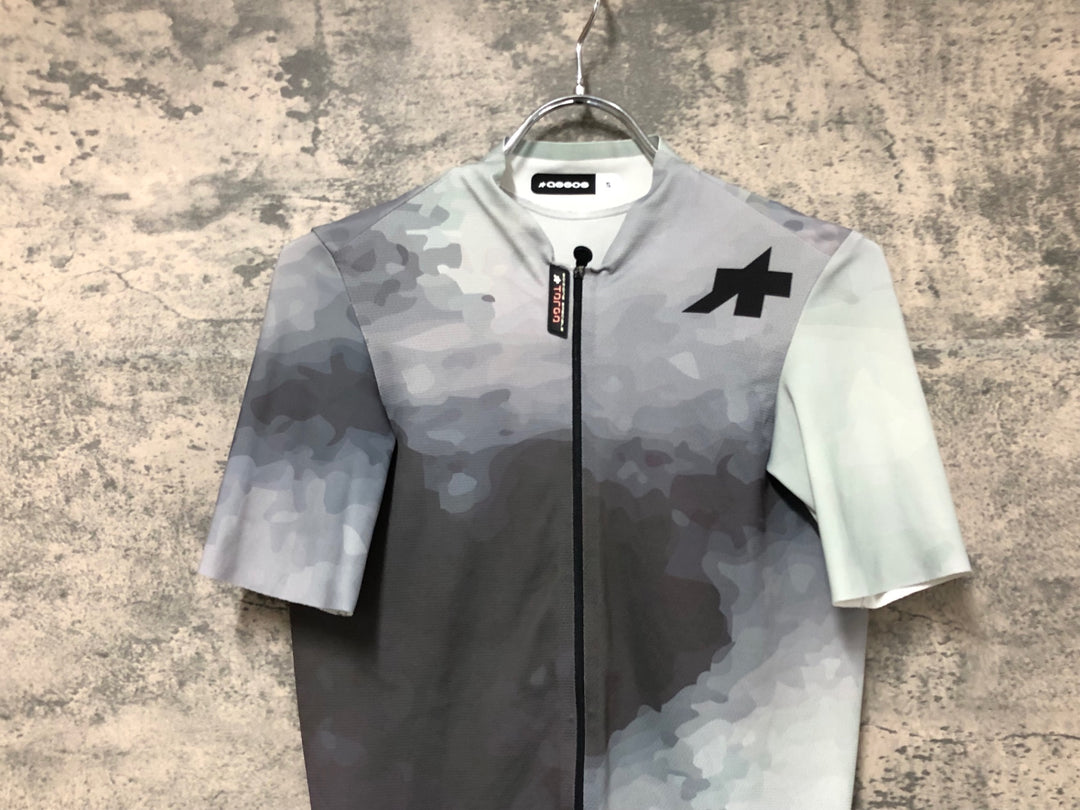 JO804 アソス ASSOS INTERSTELLAR EQUIPE RS JERSEY TARGA space silver 半袖 サイクルジャージ 白 グレー S
