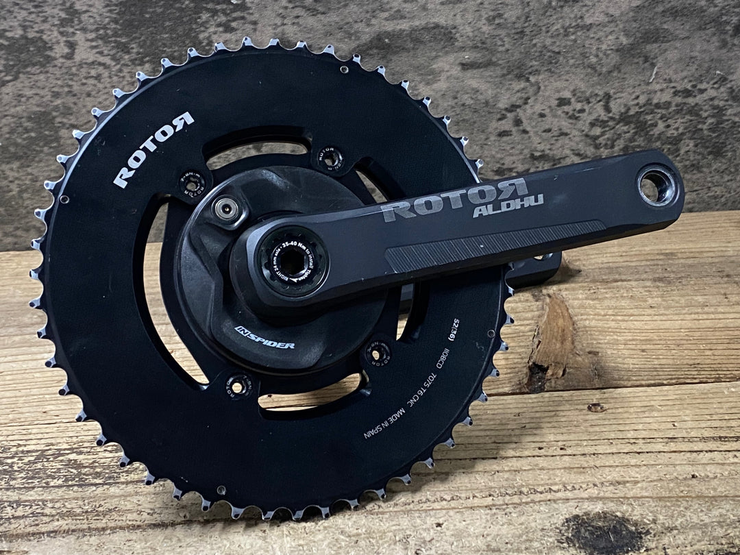 JP949 ローター ROTOR ALDHU INSPIDER パワーメーター クランクセット ROAD24 52/36 170mm 接続確認済
