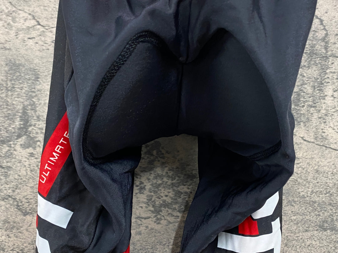 JV210 カステリ CASTELLI ビブタイツ 黒 赤 M 裏起毛 3T