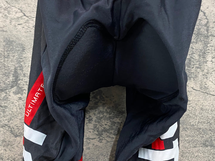 JV210 カステリ CASTELLI ビブタイツ 黒 赤 M 裏起毛 3T