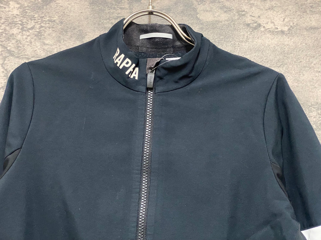 JP161 ラファ Rapha PRO TEAM TRAINING JACKET 長袖 サイクルジャケット 黒 M 裏起毛 ※起毛,毛玉