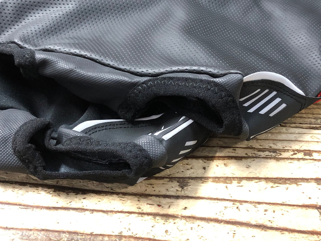 KC796 カステリ CASTELLI ロッソコルサ ROSSO CORSA シューズウォーマー 黒 L 裏起毛