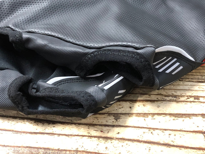 KC796 カステリ CASTELLI ロッソコルサ ROSSO CORSA シューズウォーマー 黒 L 裏起毛