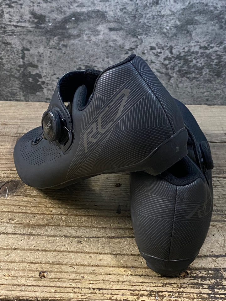 KJ612 シマノ SHIMANO RC7 SHRC701M L01 S ビンディングシューズ 3穴 黒 EU43